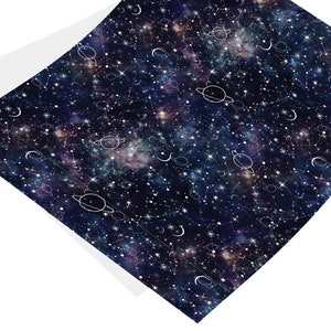 Inpakpapier Galaxy - Celestial inpakpapier, cadeaupapier ruimte ruimte, cadeaupapier astrologie, planeten en sterren, inpakpapier nachtelijke hemel