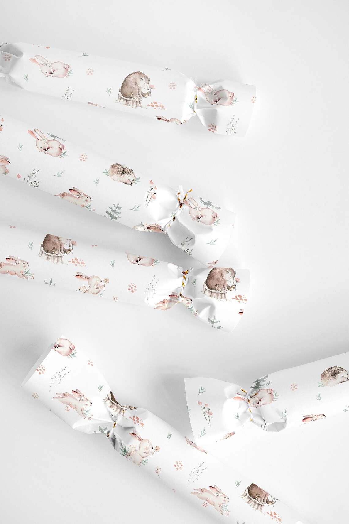 Woodland Wrapping Paper Baby Shower Wrapping Paper Baby Etsy