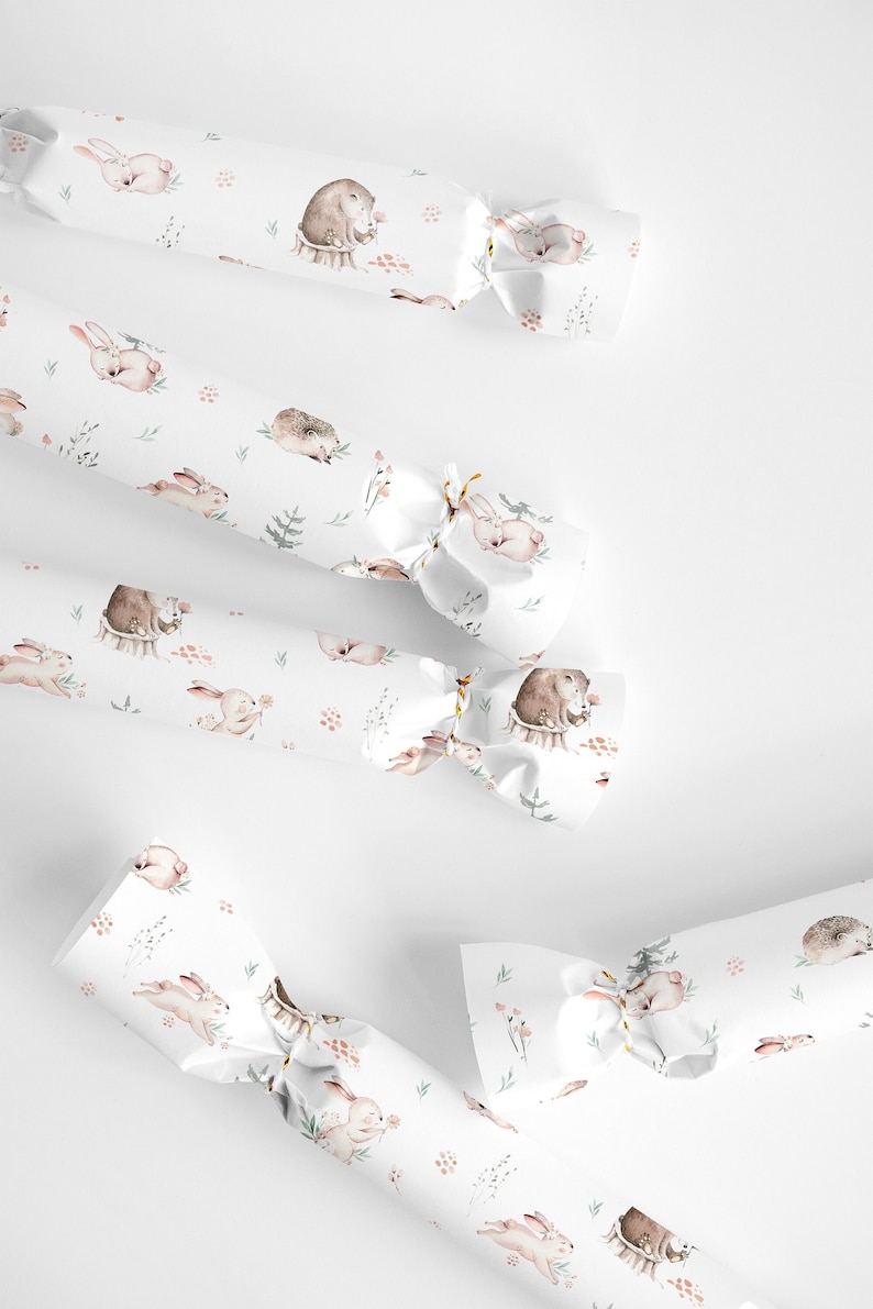 Woodland Wrapping Paper Baby Shower Wrapping Paper, Baby Wrapping Paper