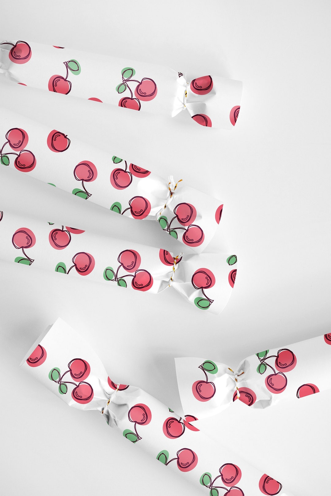 Cherries Wrapping Paper Fruit Wrapping Paper, Fruit Gift Wrap, Baby