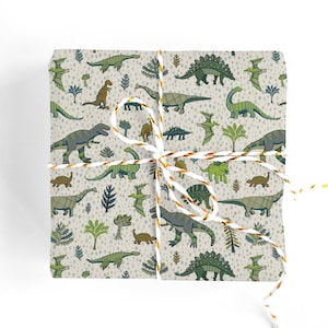 Dinosaurier Geschenkpapier - Dino Geschenkpapier, T-Rex Geschenkpapier, Dinosaurier Geschenkpapier, Dinosaurier Geburtstagsdekoration, Geburtstagspapier
