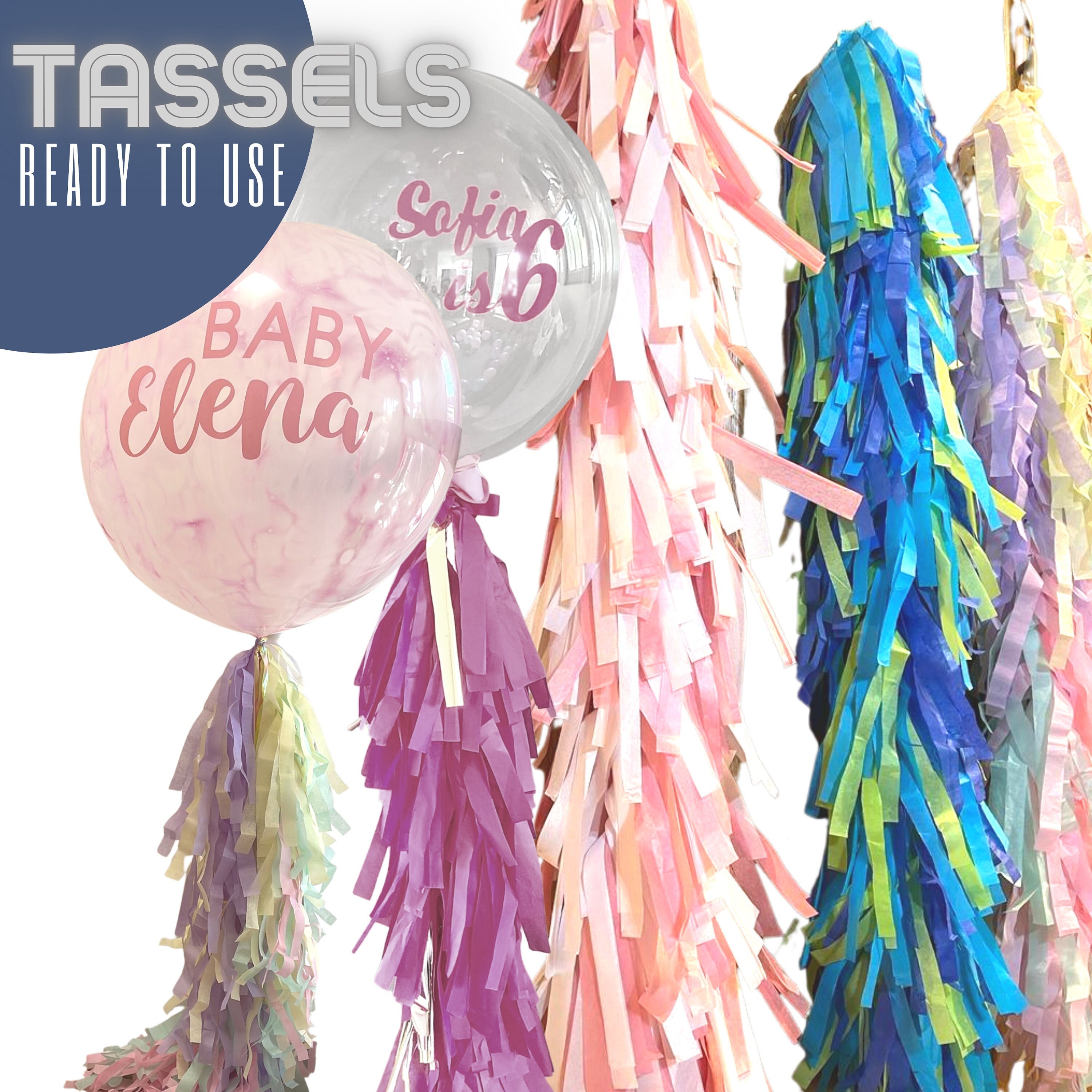 Colorful Balloon Collection With Paper Streamer And String - Isolated On  White Background - Birthday, Party, Carnival Decoration - Set, Group.  Royalty Free SVG, Cliparts, Vectors, and Stock Illustration. Image  109328337.