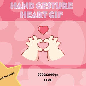 Handgeste: Herz GIF
