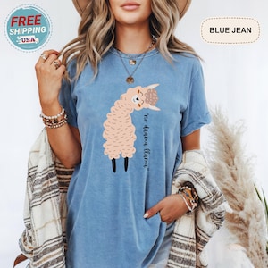 No Drama Llama Comfort Colors T-Shirt: Funny Unisex Graphic Tee