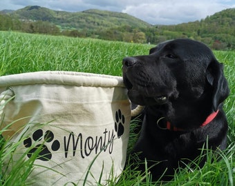 Aufbewahrungskorb für Hundezubehör/Hunde Utensilo/Leinen Aufbewahrung/Spielzeug Aufbewahrung