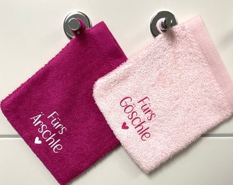 Washcloth set of 2 Göschle & Ärschle