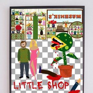 Little Shop of Horrors Poster Decor, Printable Wall Art, Home Wall Art Decor, Digital Print, Instant Download