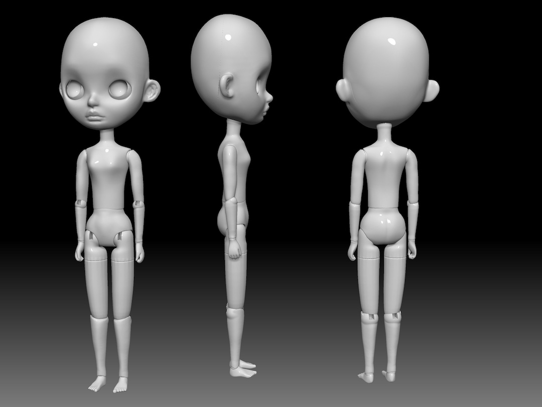 BJD Doll Art Inspired in Blythe 3d Stl Rchive for Print - Etsy