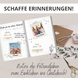 80 Fotoaufgaben zur Hochzeit PDF Download Blanko Vorlagen zum Ausdrucken Hochzeitsspiel zum Kennenlernen Fotospiel/Fotobox Karten A4 zdjęcie 6