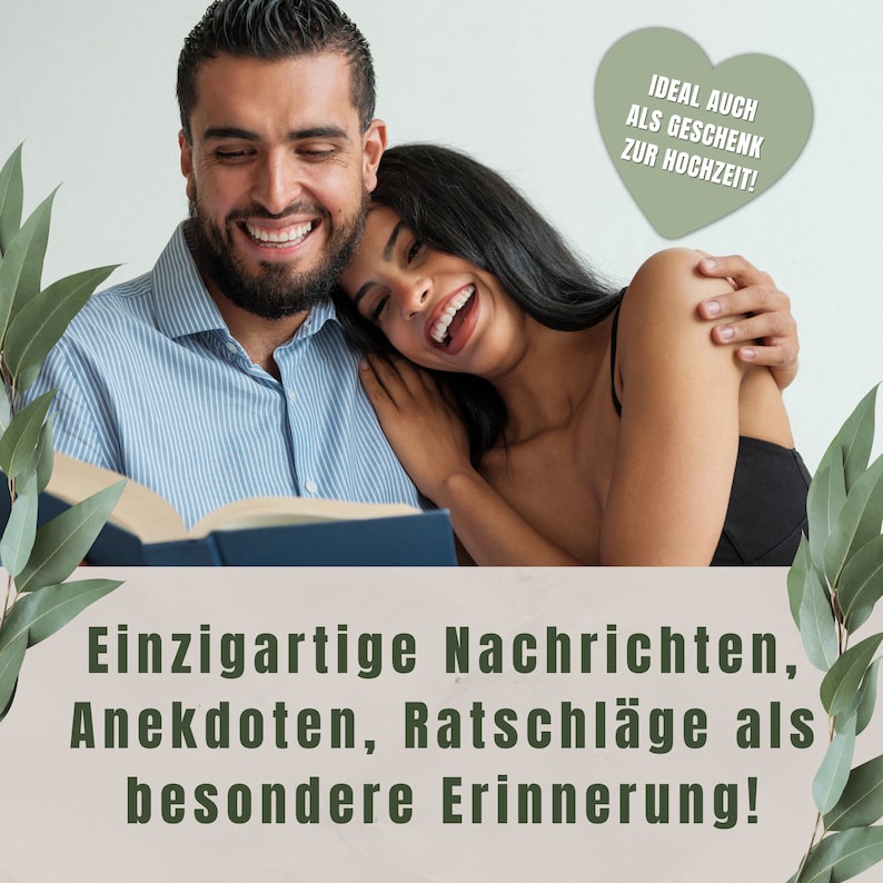 40 Gästebuchkarten zur Hochzeit PDF Download Blanko Vorlagen zum Ausdrucken DIY Gästebuch Vorlagen Fragekarten als Hochzeitsgeschenk Bild 5