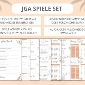 JGA Women Games to Print Boho JGA Games - Hen Party Games - 10 Bridal Shower Tasks & Challenges - Digital Templates