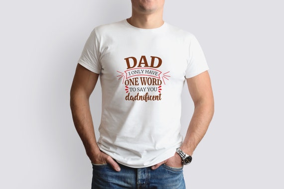 Dadnificient Svg Funny Fathers Day Svg Best Dad in the World - Etsy India