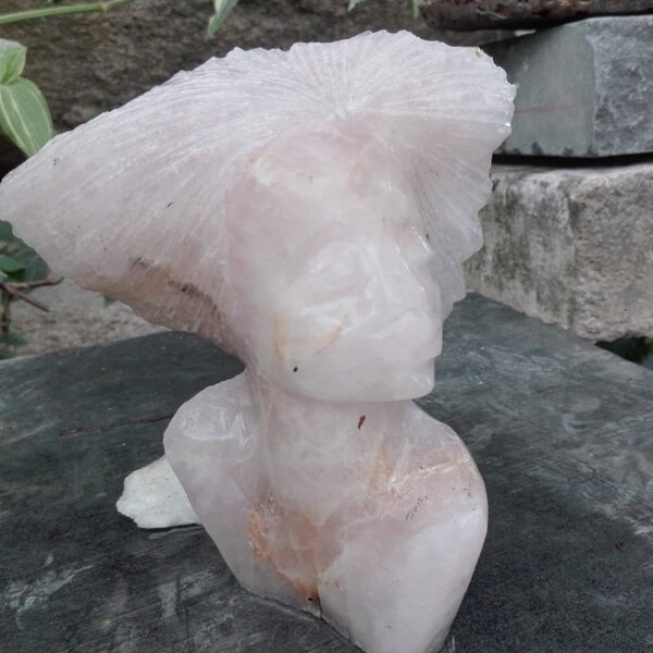 Abstract Sculpture,Rose Quartz, Shona Sculpture, Stone Carving, Stone Sculpture, Art Sculpture, Handmade Sculpture, Gifts