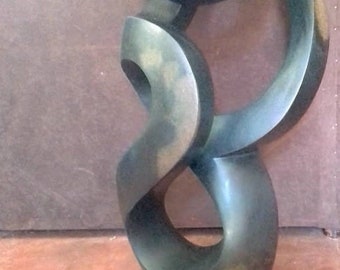 Abstract Garden Sculpture, Shona Sculpture, Stone Sculpture, Serpentine, Handcarved, Decor, Ornament, African Art