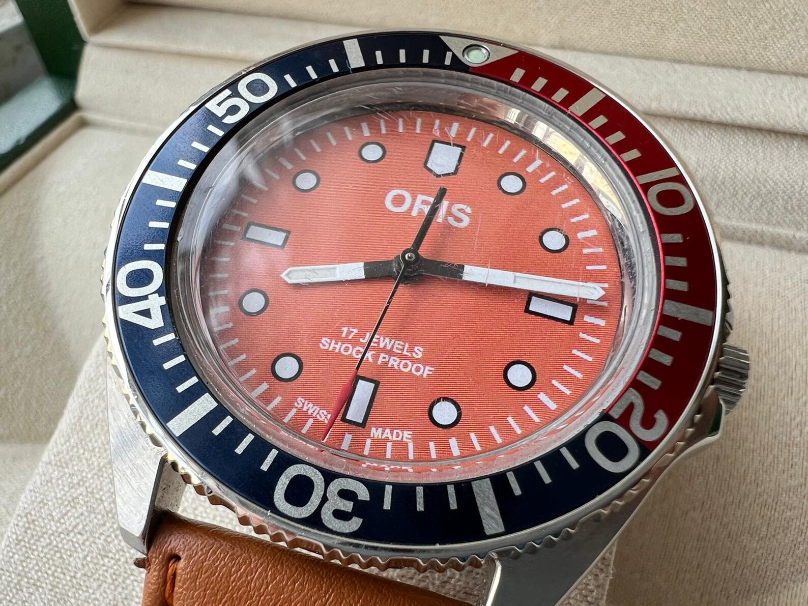 Oris 17 Jewels Vintage Watch Oris Shock Proof Beautiful Dial Etsy UK