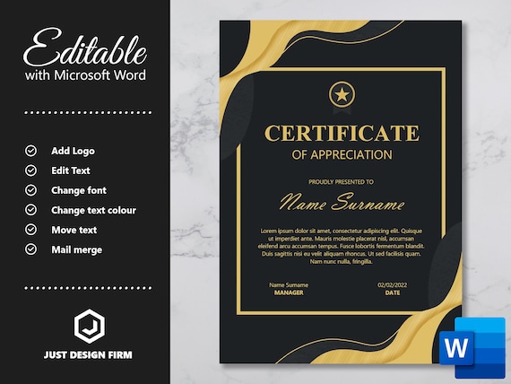 Honor Roll Certificate Design Template In PSD, Word