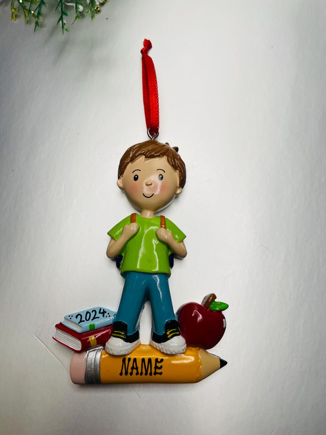 My First Day of School Personalized Ornament, Back to School Ornament