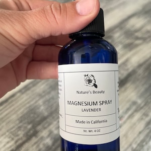 4oz MAGNESIUM OIL SPRAY Topical Magnesium Insomnia Relief Restless Legs Syndrome Arthritis Cramps Back Pain Skincare by Nature’s Beauty