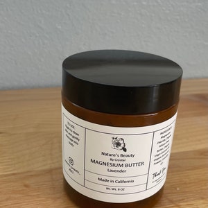 ORGANIC MAGNESIUM BUTTER Body Butter Whipped Shea Butter Natures Beauty image 3