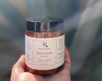 BESTSELLER Organic Body Butter Triple Whipped Shea Butter Body Butter Gift Essential Oils Non Greasy by Nature’s Beauty