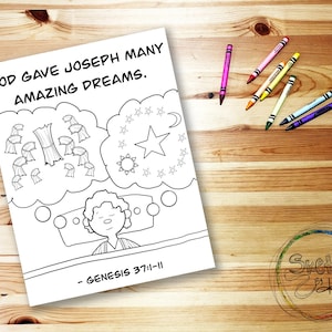 Joseph&#39;s Dreams | Bible Coloring Pages