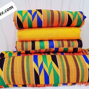 WK130-BWG, Authentic Handwoven Ashanti Kente Cloth from Ghana | 2-piece  Queen Sets