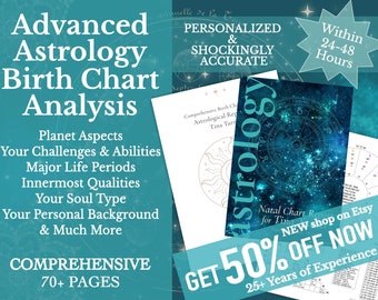 Full Natal Birth Chart Reading – In-Depth Astrology Analysis, Personalized Birth Chart Reading Astrology Report
