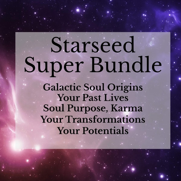 Starseed Origin & Past Life Astrology Reading, In-Depth Natal Chart, Birth Chart Analysis 2in1 Bundle, Soul Retrieval