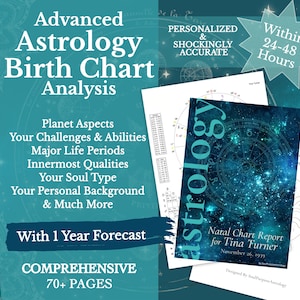 Full Natal Birth Chart Reading – In-Depth Astrology Analysis, Personalized Birth Chart Reading Astrology Report