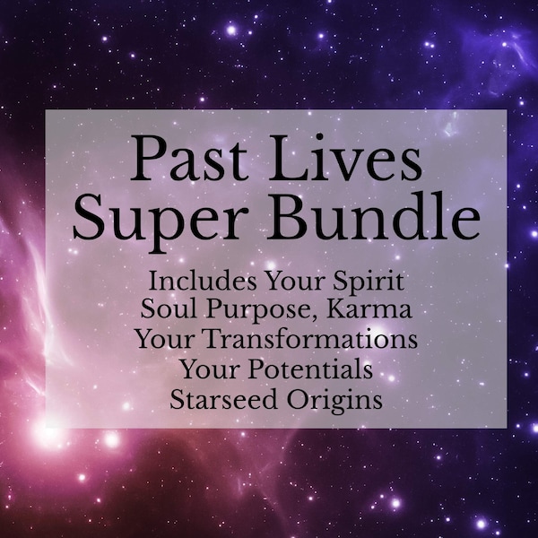 Past Life Reading and Starseed Origin Bundle, Karma Reading Based on Astrology Natal Chart Reading, In-Depth Past Lives Analysis