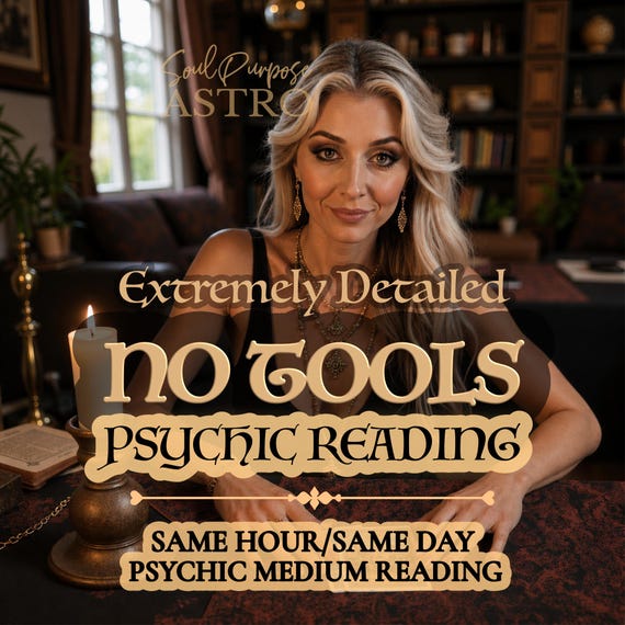 No Tools Psychic Reading, No-Cards, Clairvoyant & Telepathy, Love Insight Reading, Life Guidance, Same Hour