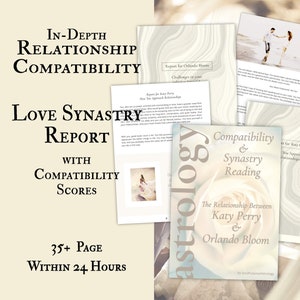 Synastry Chart Reading Love Compatibility, Synastry Report, Marriage and Relationship Compatibility In-Depth Astrology Birth Chart Reading