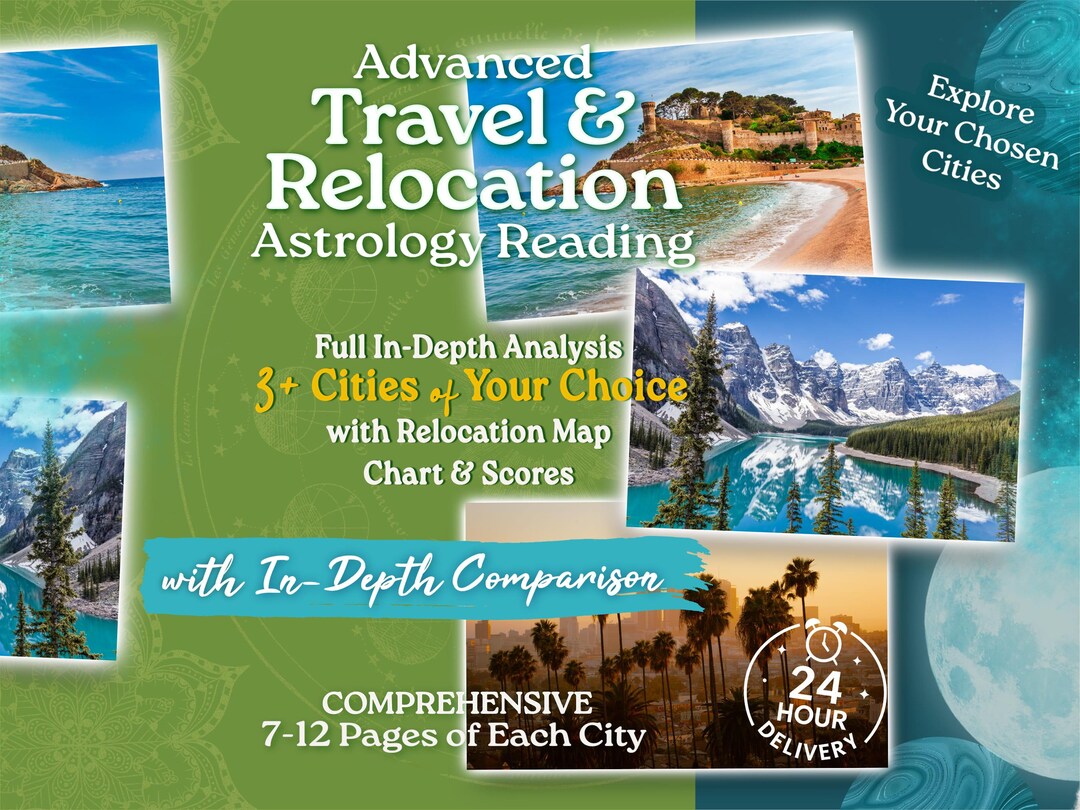 Astrocartography Reading, Travel & Relocation Astrology Reading, In ...