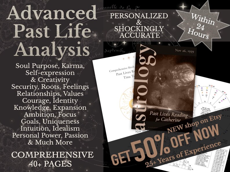 Past Life Astrology Reading Personalized Previous Life - Etsy ...