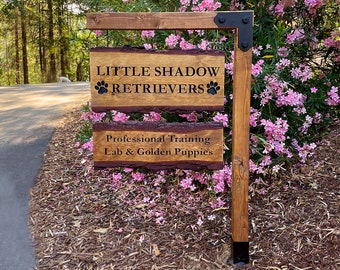 Address Sign Post, Custom Carved Wooden Sign with Sign Post, Home Address Sign For House, Lake House Sign, Beach House Sign, Cabin Sign