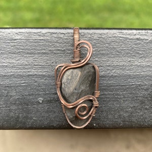 Obsidian Wire Pendant
