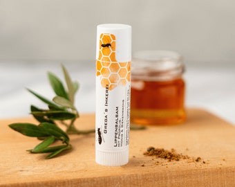 Propolis Lippenbalsam - Pflegestift aus Propolis, Bienenwachs und Olivenöl, 7g, handgemacht in Deutschland, ohne Zusatzstoffe, ohne Parfüm