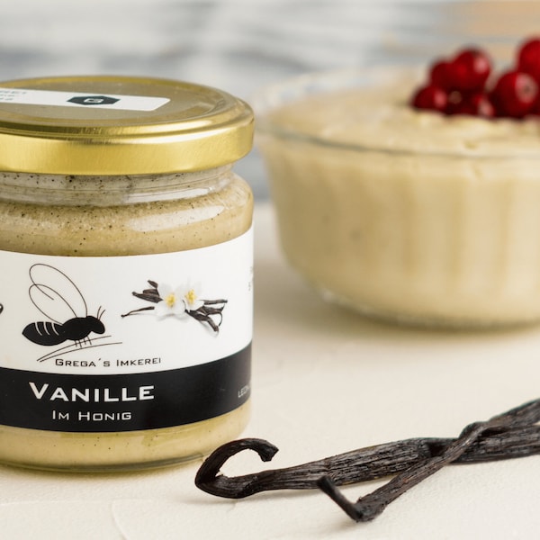 Honig Spezialität mit Vanille 250g von Gregas Imkerei