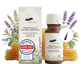 Propolis Nagelserum 10 ml – Natürliche Nagelpflege mit Propolis & Kräuterextrakten – für gepflegte, kräftige Nägel und Nagelbett