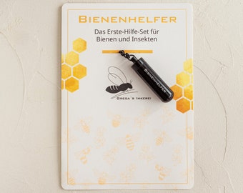 Bienenhelfer Erste-Hilfe-Set für Bienen & Insekten: Futtersirup in Glasampulle – Umweltschutz, Perfekt für Gartenfreunde und Naturschützer