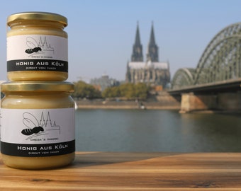 Honig aus Köln 250g Honigglas | Honig direkt vom Imker aus der Nähe | Kölnerhonig aus von Gregas Imkerei Frühstück | Echter Deutscher