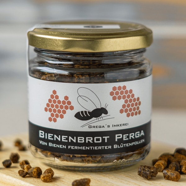 Bienenbrot Perga 100g – Fermentierter Blütenpollen, Naturprodukt direkt vom Imker, Ideal als Topping