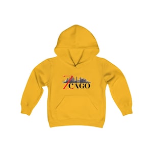 Youth hoodie, Heavy Blend Kids Hooded Sweatshirt Zcago