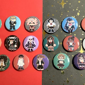 THH- 1 inch button/badge pickback