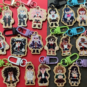 THH- 1.5 inch wood keychain- single sided