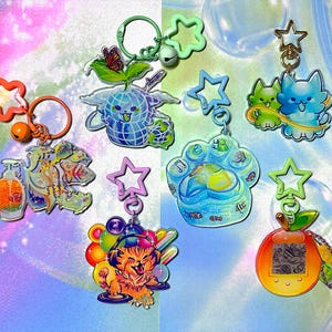 Frutiger Aero/Eco/Metro/Dorfic Charms/ YumeKawaii Accesorios para collares