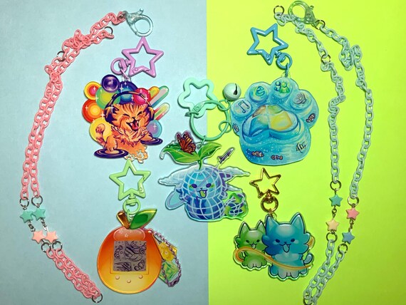 Frutiger Aero/Eco/Metro/Dorfic Charms/ YumeKawaii Necklace Accessories