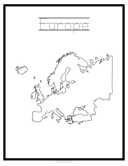 Continent Coloring Pages - Etsy