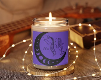 Aquarius Candle, Scented Candle, Aquarius Gift, Candle Gift, Scented Candle, Zodiac Candle