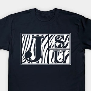 JSU Tigers: Navy T-Shirt with Block JSU Tiger Design - Show Your Support for Jackson State University
